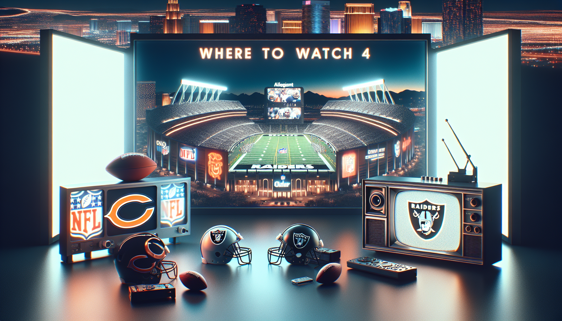 Where to Watch Bears vs Raiders - NFL Week 4