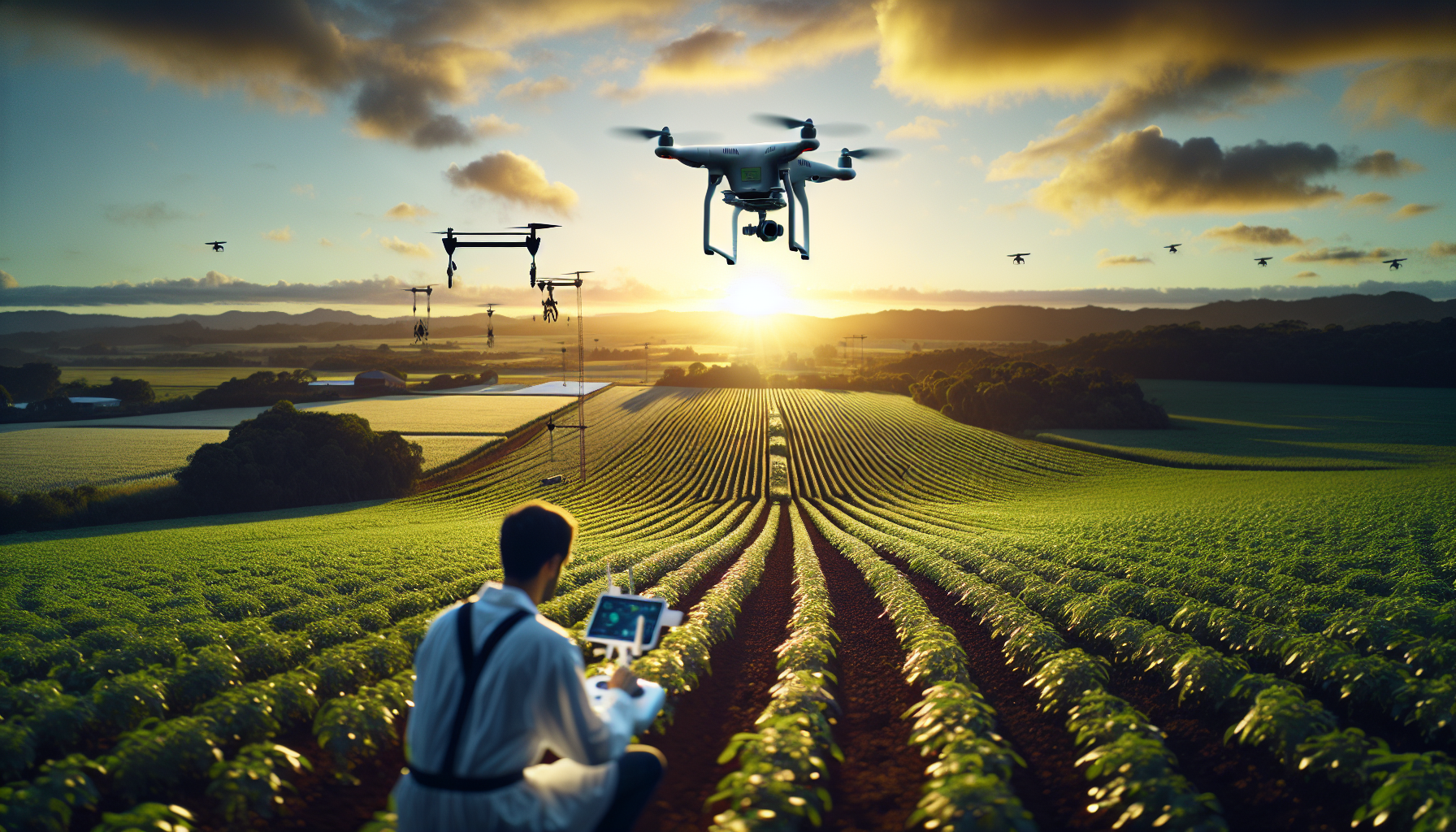 Impact des drones sur l'agriculture durable